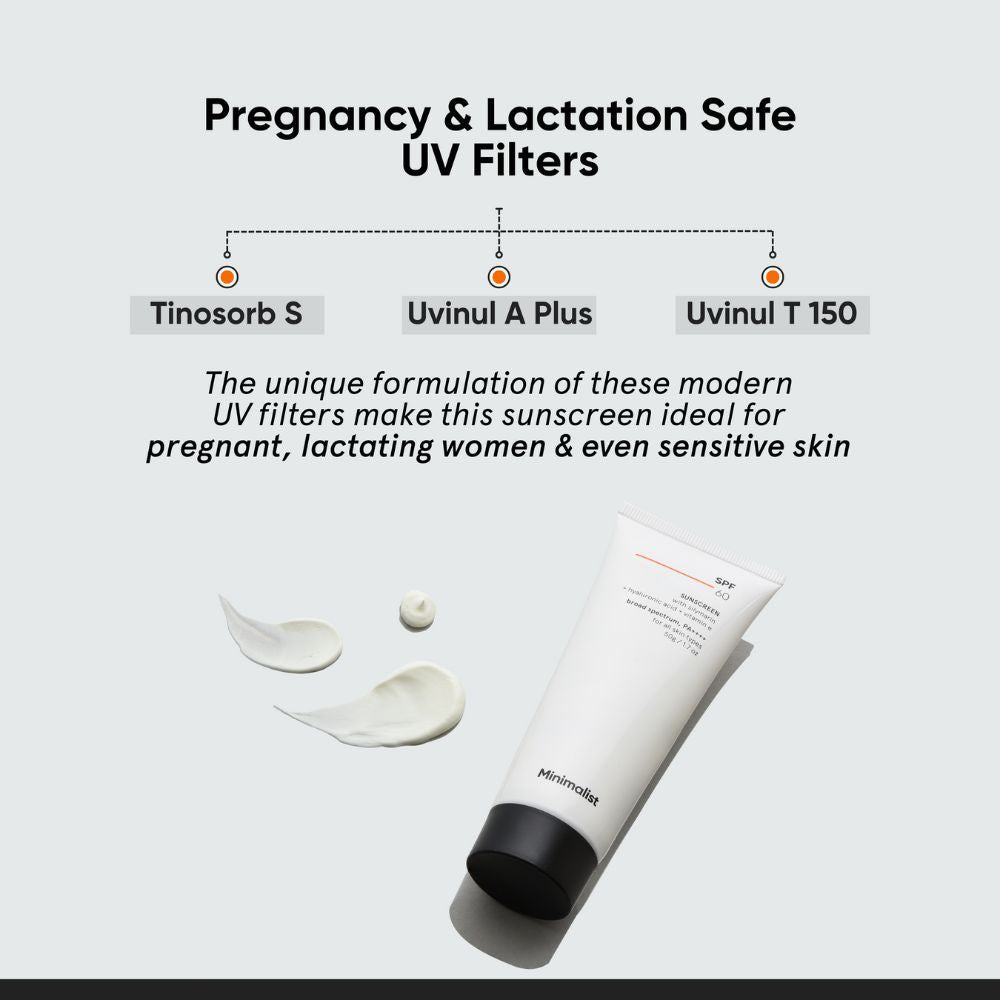 Minimalist SPF 60 PA ++++ Sunscreen - Pregnancy & Lactation Safe For Sensitive Skin