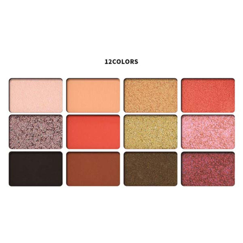 Charmacy Milano Eyeshadow 12 Colors Palette - Blendable, Highly Pigmented