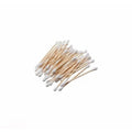 Gorgio Professional Wooden Stick Double Head Tips Natural Pure Cotton GCB006 200Pcs -Colour May Vary