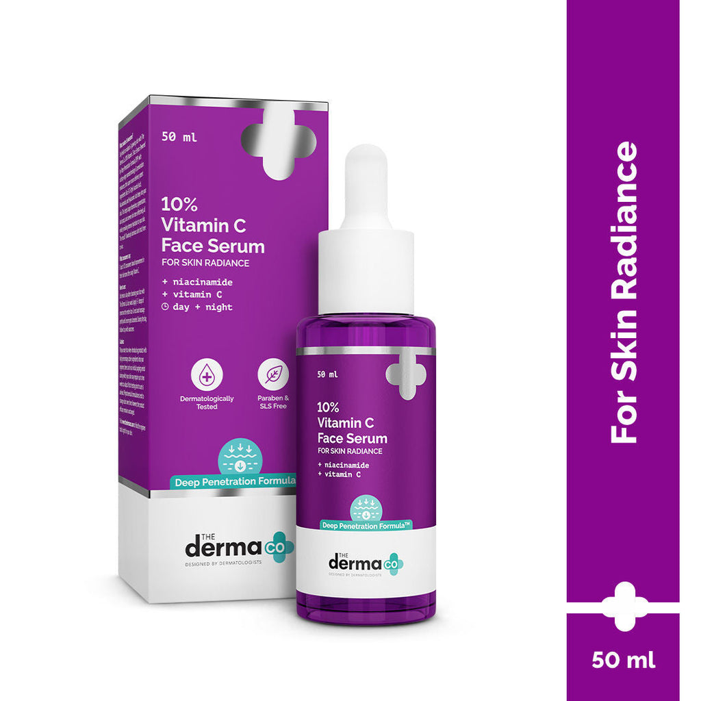 The Derma Co 10% Vitamin C Face Serum Reduces Pigmentation & Glowing Skin For All Skin Types