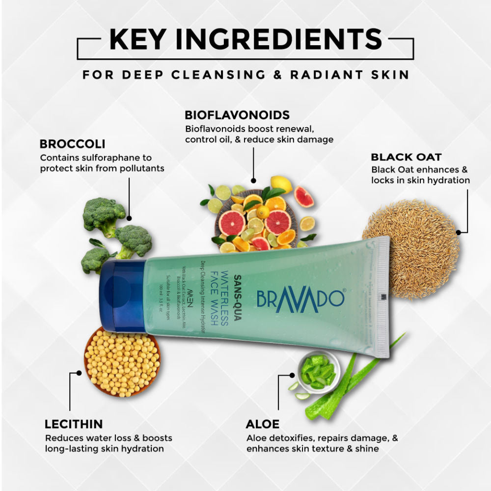 BRAVADO Sans-Qua Waterless Face Wash