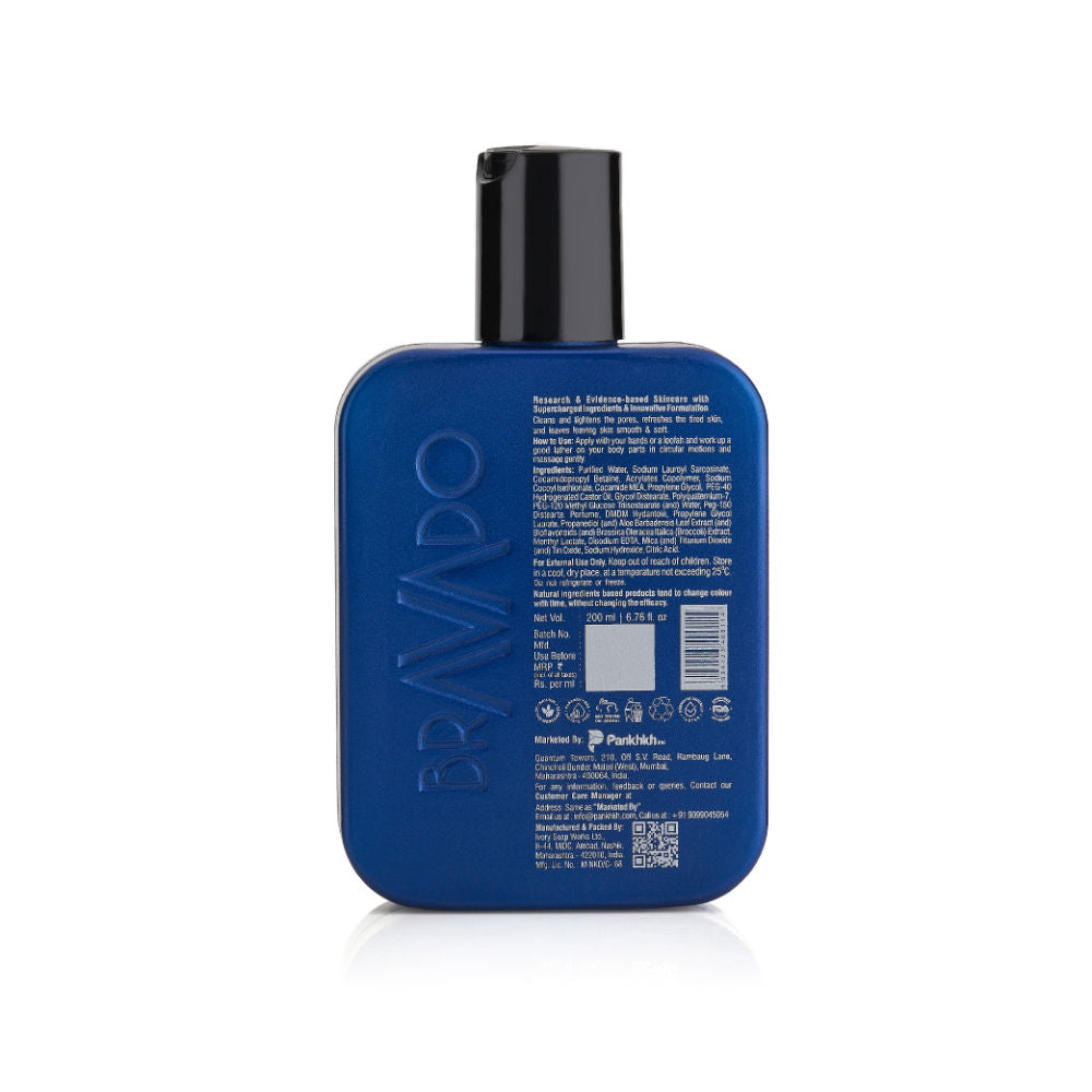 Bravado Fresh Kick Body Wash, Deep Clean, Intense Hydration, Moisturizes Normal, Dry & Rough Skin