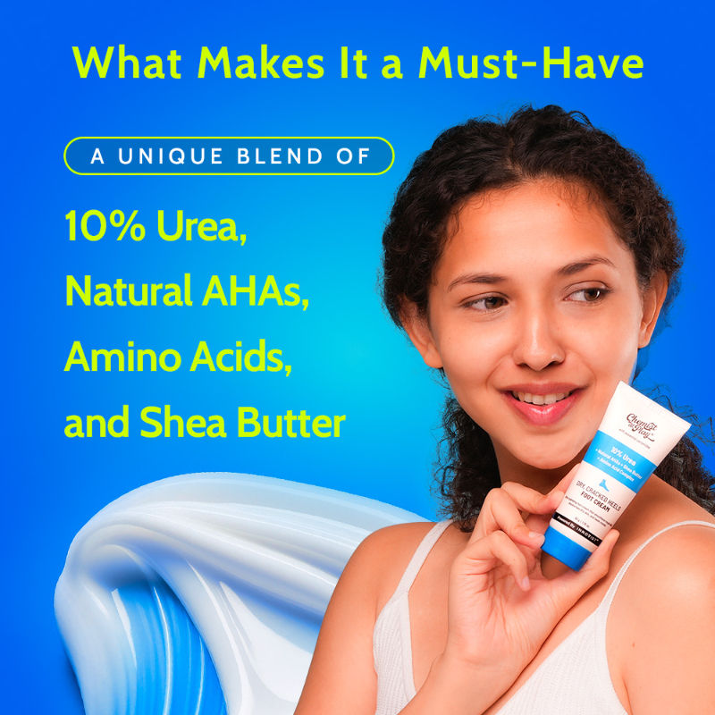 Chemist At Play 10% Urea Foot Cream For Cracked Heels & Diabetic Foot Up to 24 Hours Of Moisturization