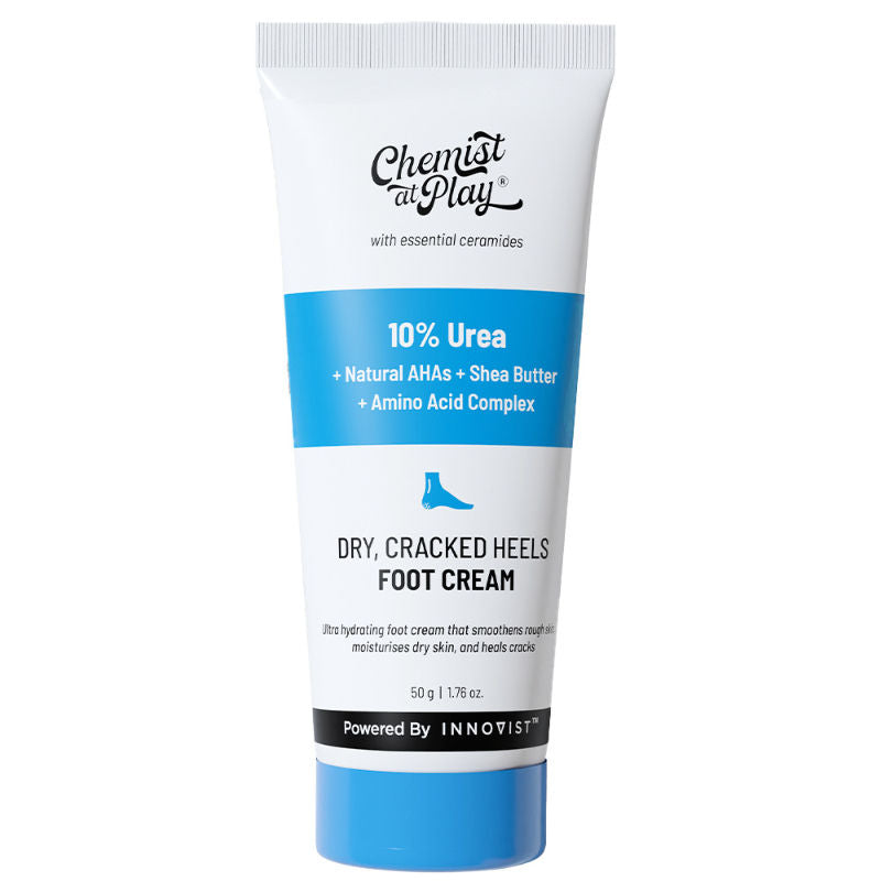 Chemist At Play 10% Urea Foot Cream For Cracked Heels & Diabetic Foot Up to 24 Hours Of Moisturization