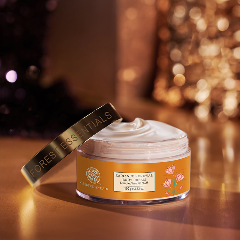 Forest Essentials Radiance Renewal Lime Saffron & Oudh Ayurvedic Body Cream