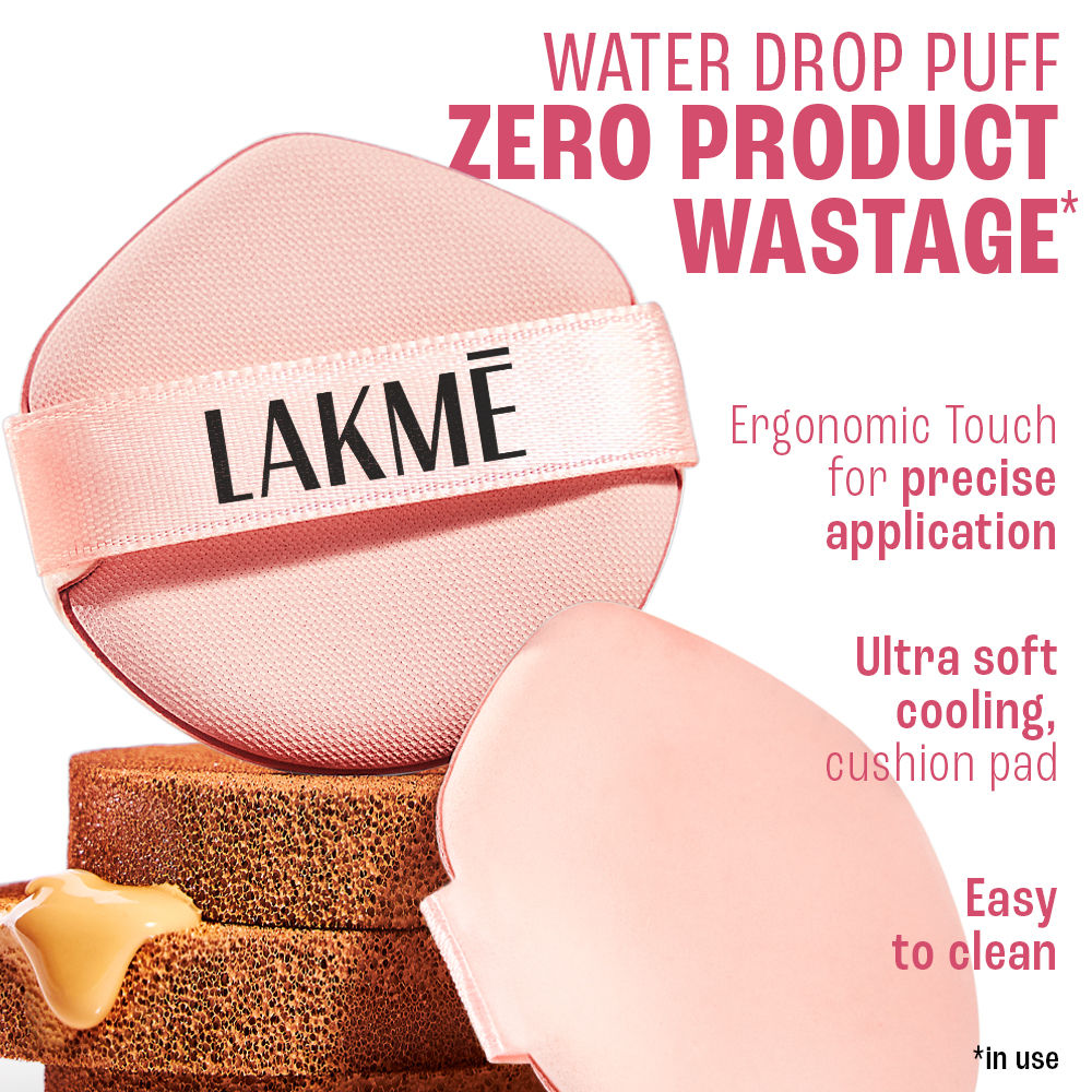 Lakme 9to5 Hya Beach Edit Cushion Foundation, SPF 40, Hydrating Matte, C 100