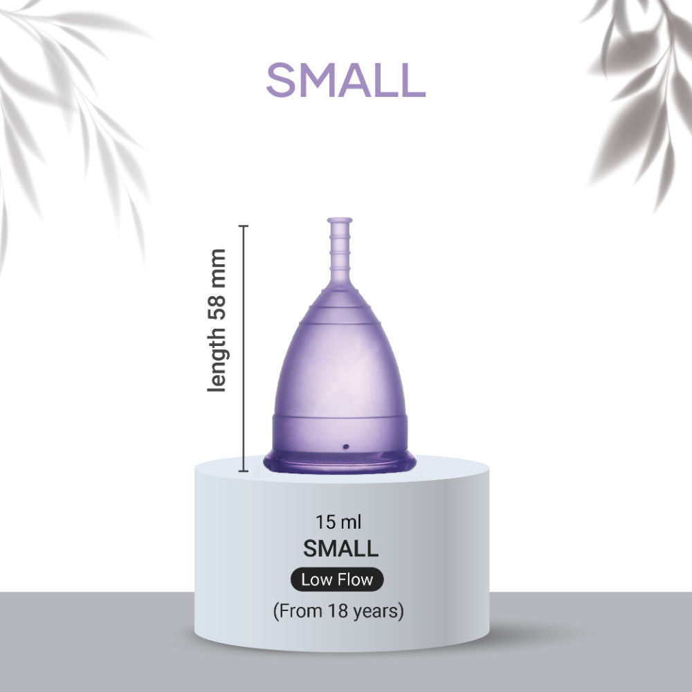 Imasafe 100% Medical Grade Silicone Menstrual Cup Ultra Soft Purple-Small