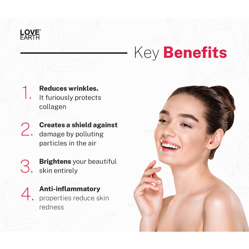 Love Earth Vitamin C and Glutathione Glow Sleeping Mask with Aloe Vera for Skin Hydration