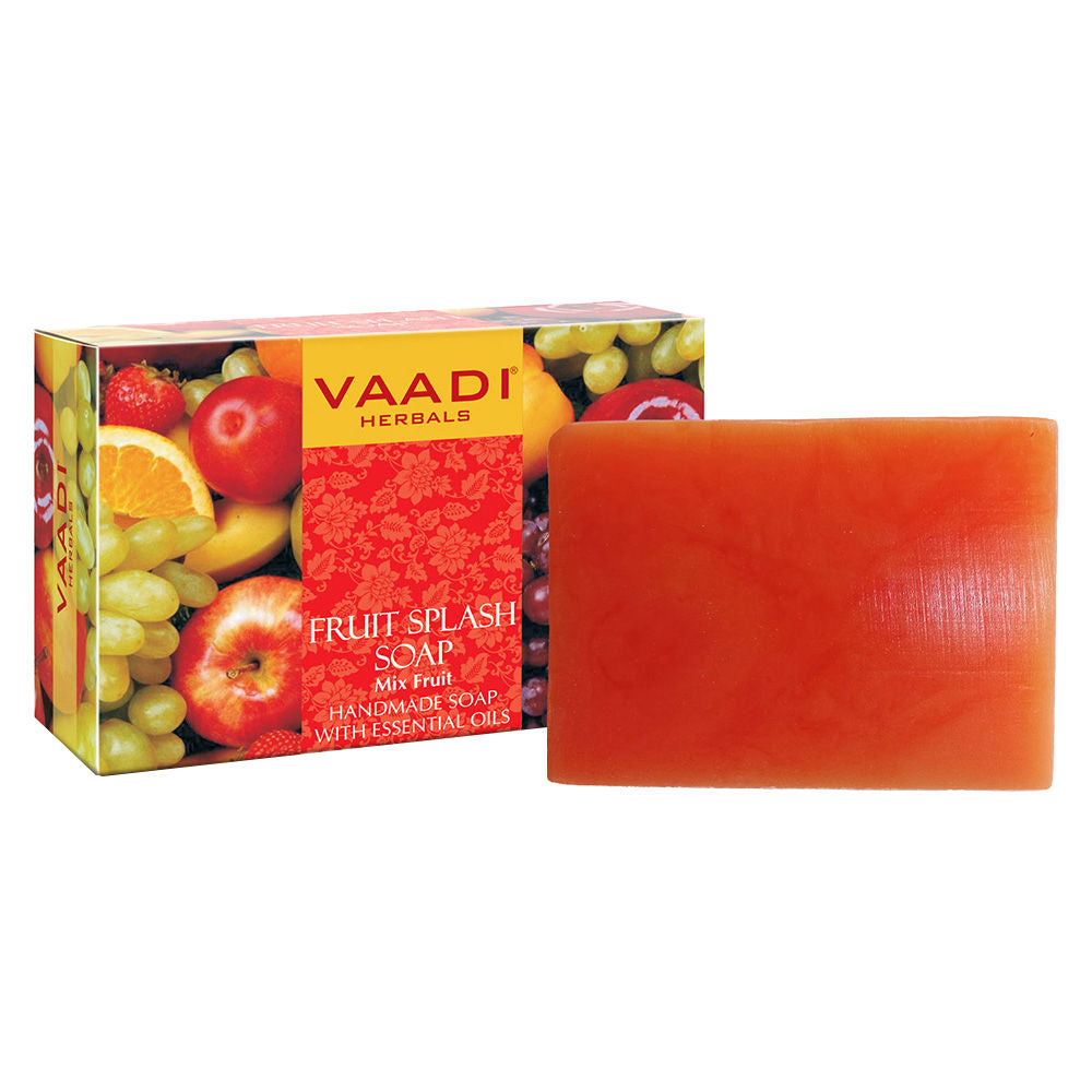 Vaadi Herbals Fruit Splash Soap Mix Fruit Handmade Soap With Essential Oils