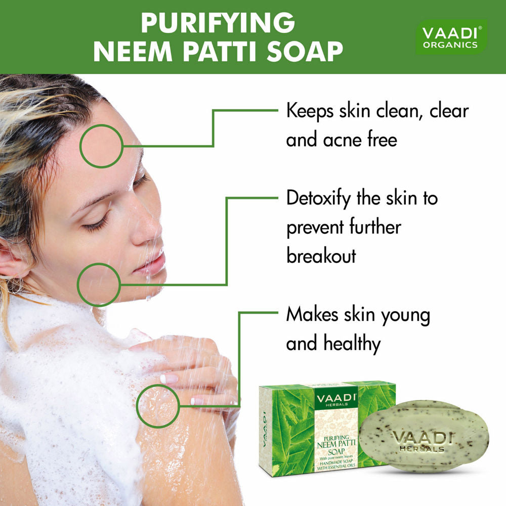 Vaadi Herbals Neem Patti Soap - Contains Pure Neem Leave