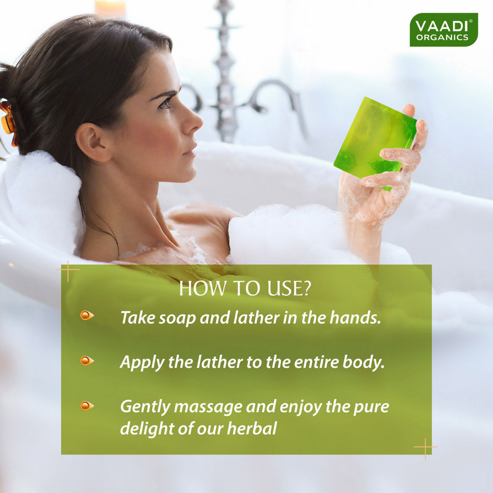 Vaadi Herbals Exotic Kiwi Soap For Extra Gentle Cleansing