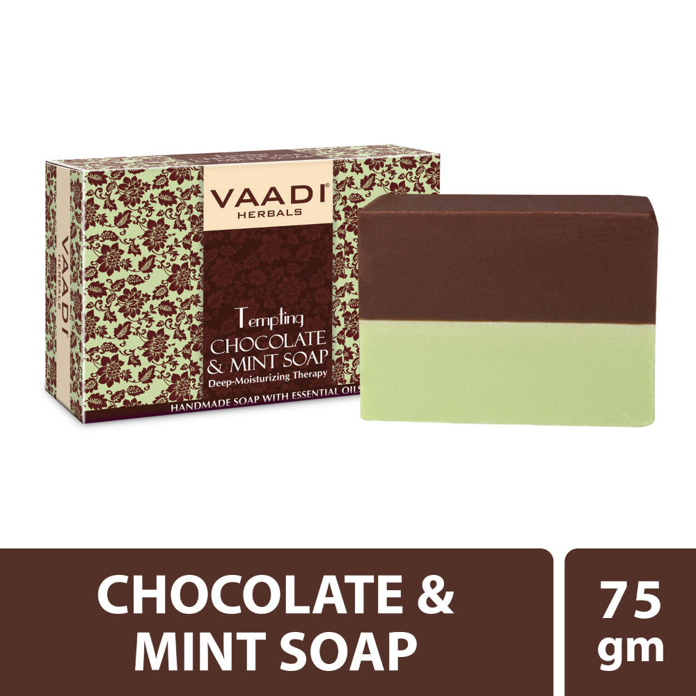 Vaadi Herbals Tempting Chocolate & Mint Soap-Deep Moisturising Therapy