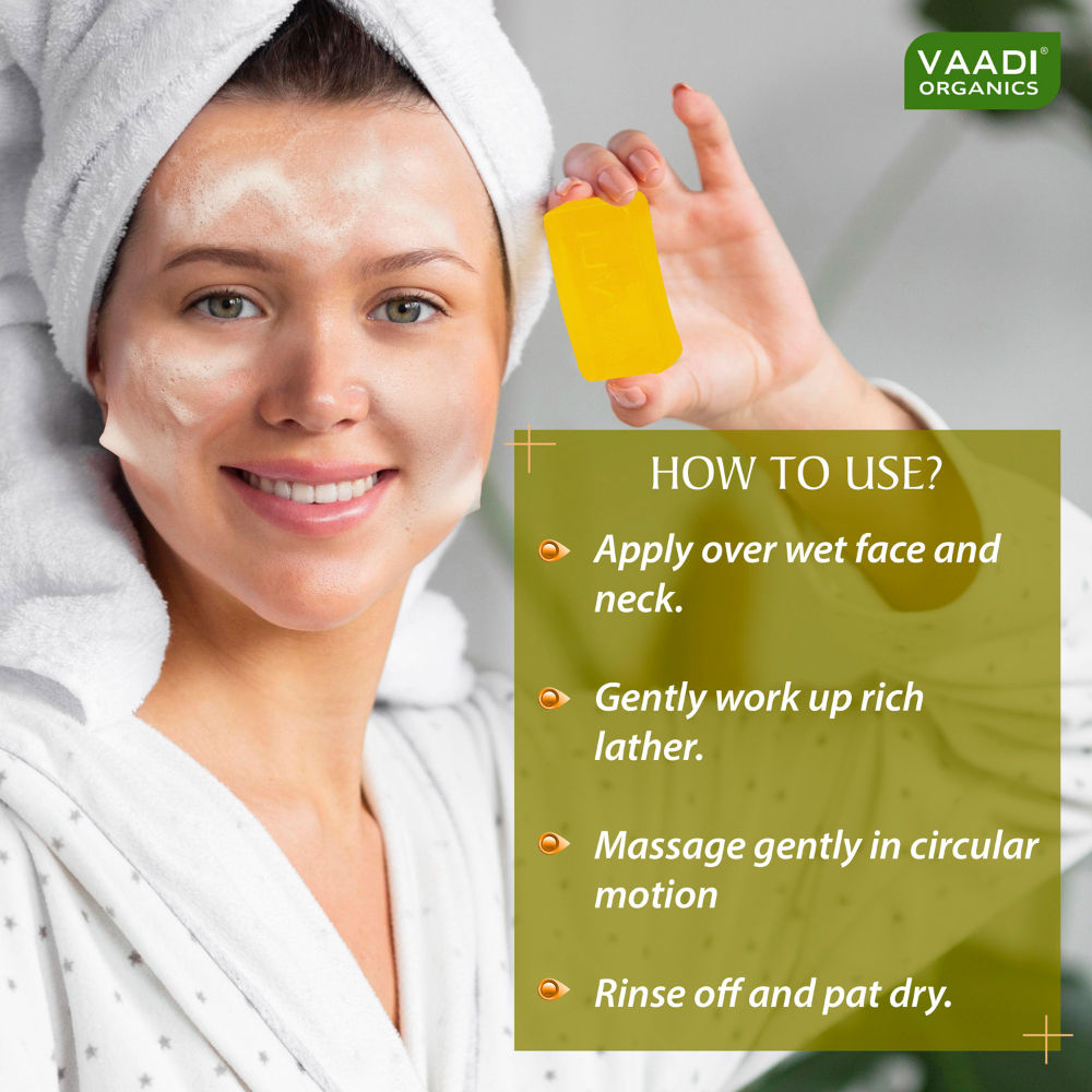 Vaadi Herbals Olive Facial Bar With Cane Sugar Extract