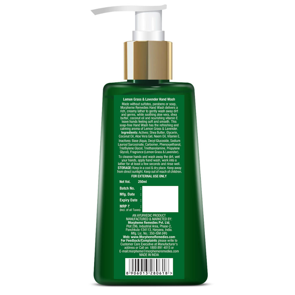 Morpheme Remedies Hand Wash With Lemon Grass & Lavender