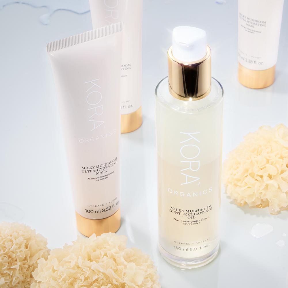 Kora Organics Milky Mushroom Gentle Cleansing Oil Removes Makeup Dirt Oil For Clear Soft Smooth Skin