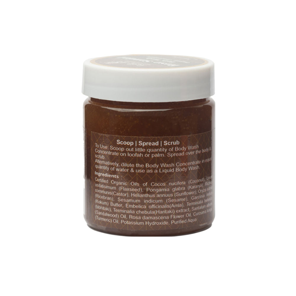Rustic Art Organic Rose Sandal Body Wash Concentrate