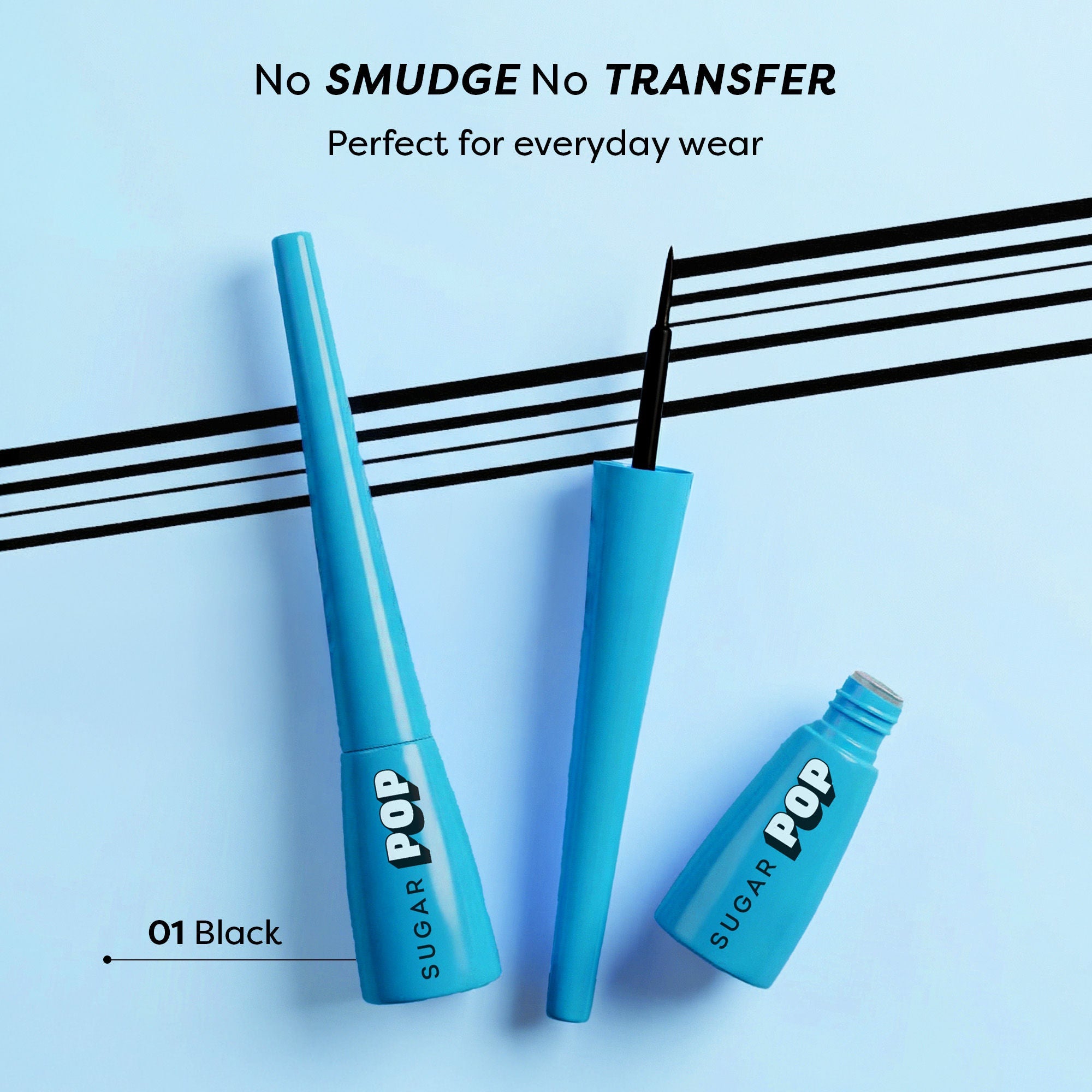SUGAR POP Matte Finish Eyeliner Upto 24 Hrs wear Smudge-Proof, Water-Resistant, Quick Drying