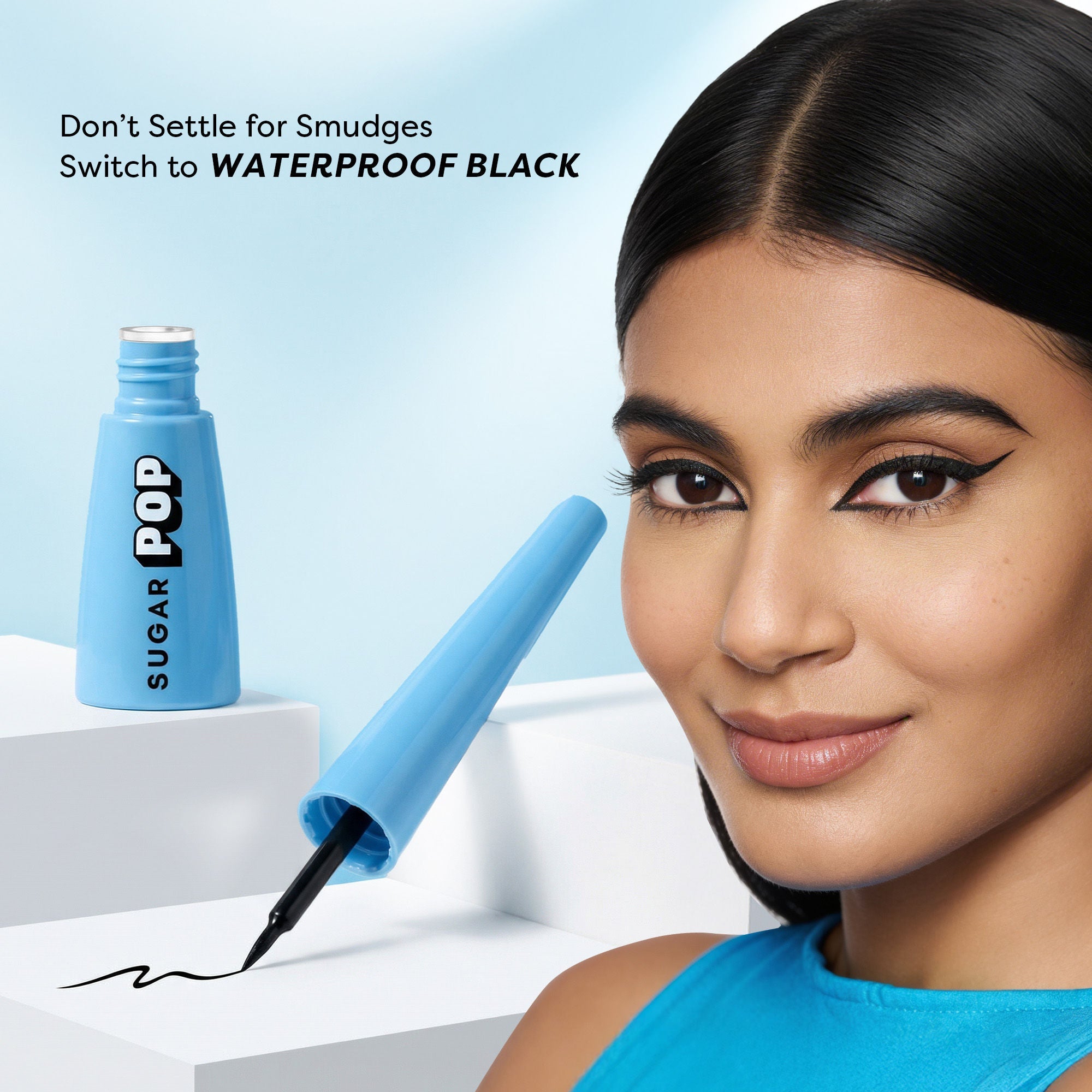 SUGAR POP Matte Finish Eyeliner Upto 24 Hrs wear Smudge-Proof, Water-Resistant, Quick Drying