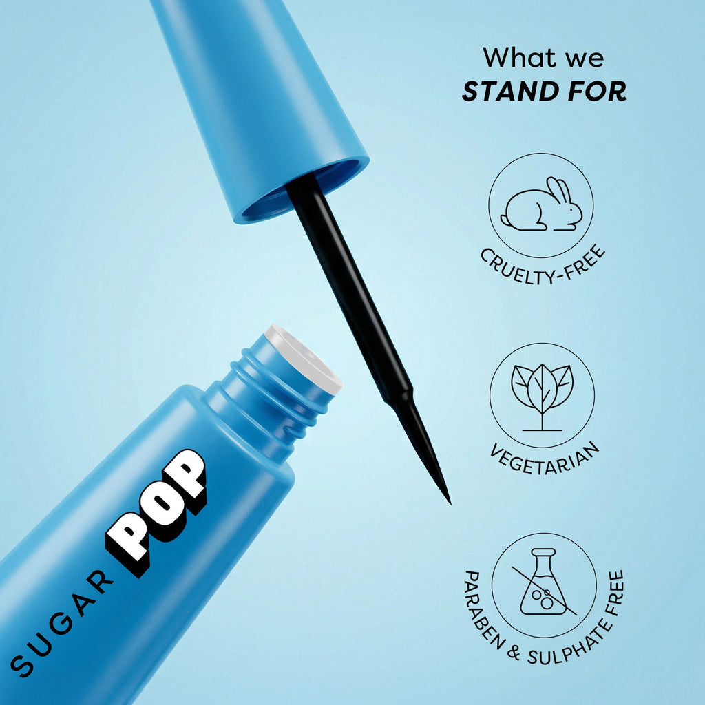 SUGAR POP Matte Finish Eyeliner Upto 24 Hrs wear Smudge-Proof, Water-Resistant, Quick Drying