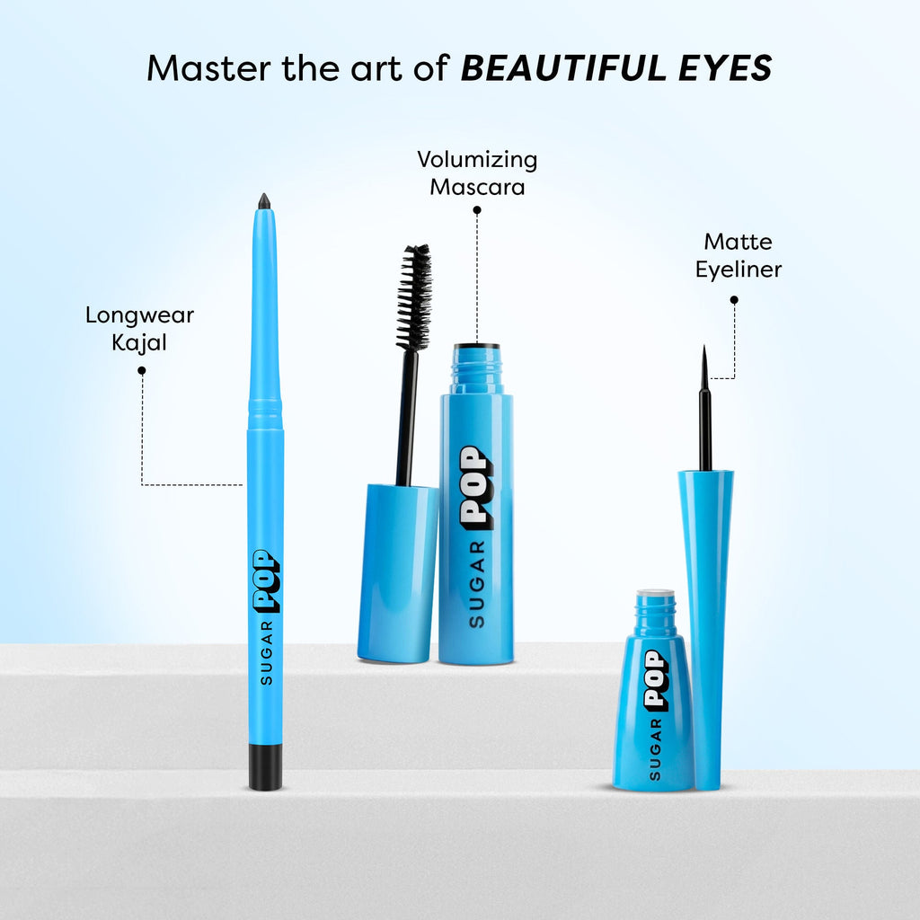SUGAR POP Matte Finish Eyeliner Upto 24 Hrs wear Smudge-Proof, Water-Resistant, Quick Drying