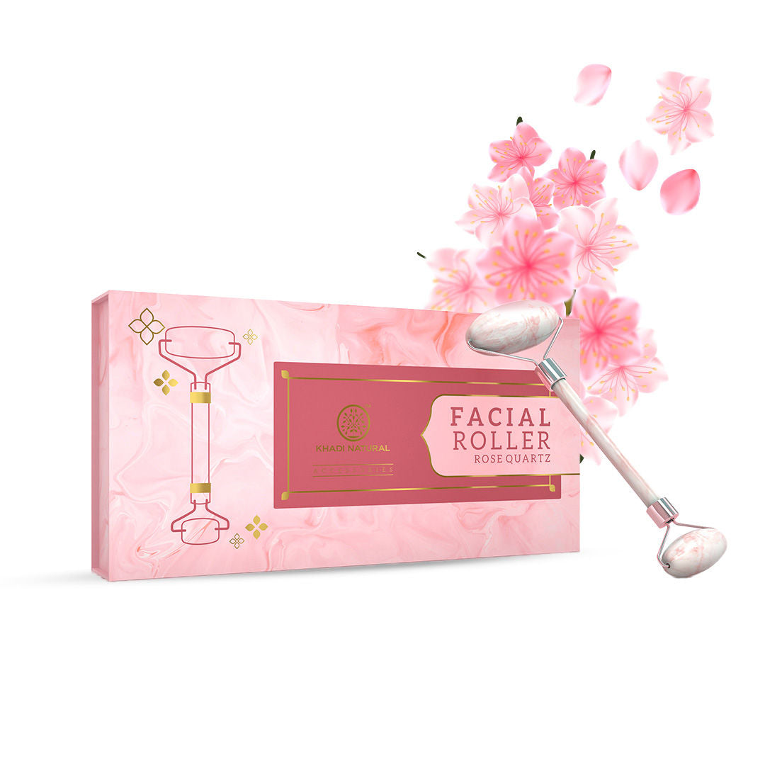 Khadi Natural Rose Quartz Roller