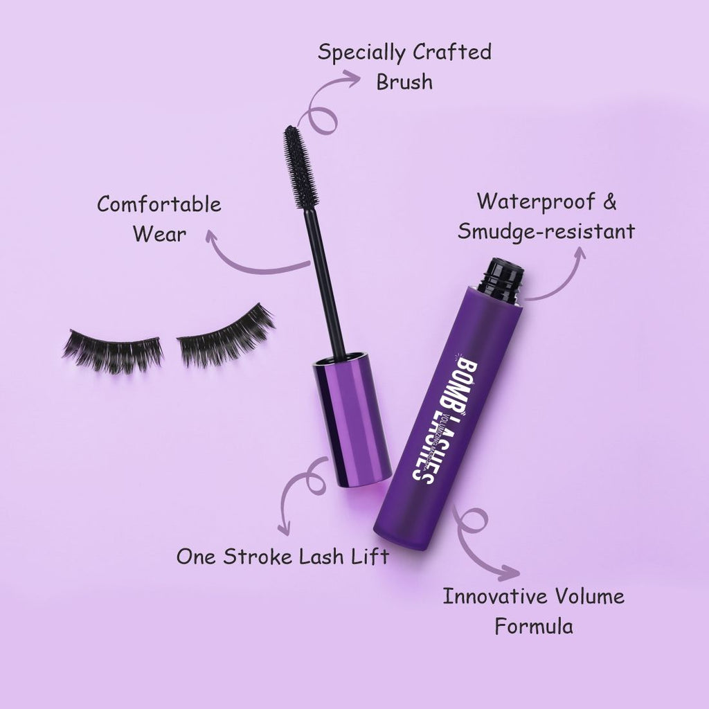 Matt look Bomb Lashes Volumizing Mascara - Black
