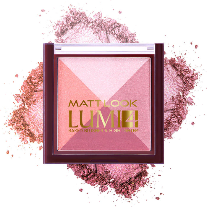 Matt look Lumi 4 Baked Blusher & Highlighter