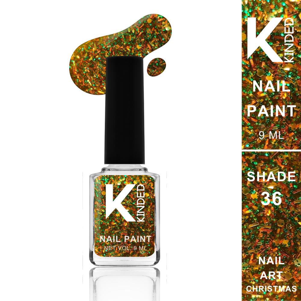 KINDED Nail Paint Topper - 36 Nail Art Christmas