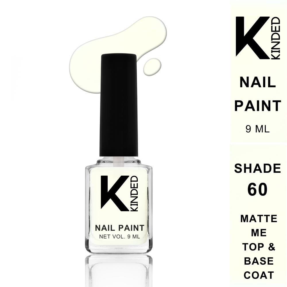 KINDED Nail Paint - 60 Matte Me Top And Base Coat