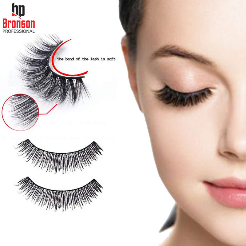 Bronson Professional Long and Natural Look False Eyelashes - M71