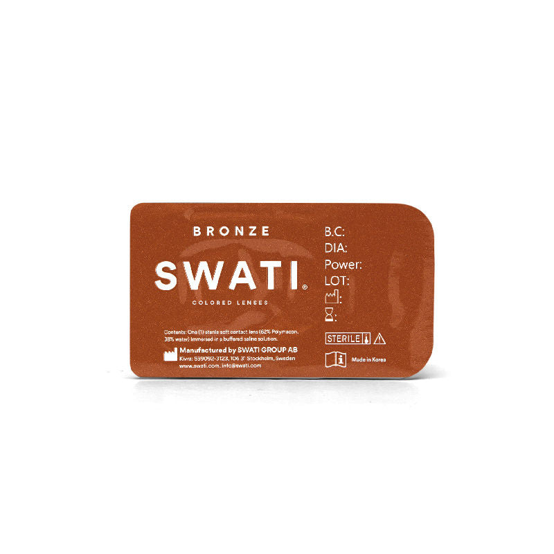 Swati Cosmetics Coloured Contact Lenses Bronze 1 month Power 0.00