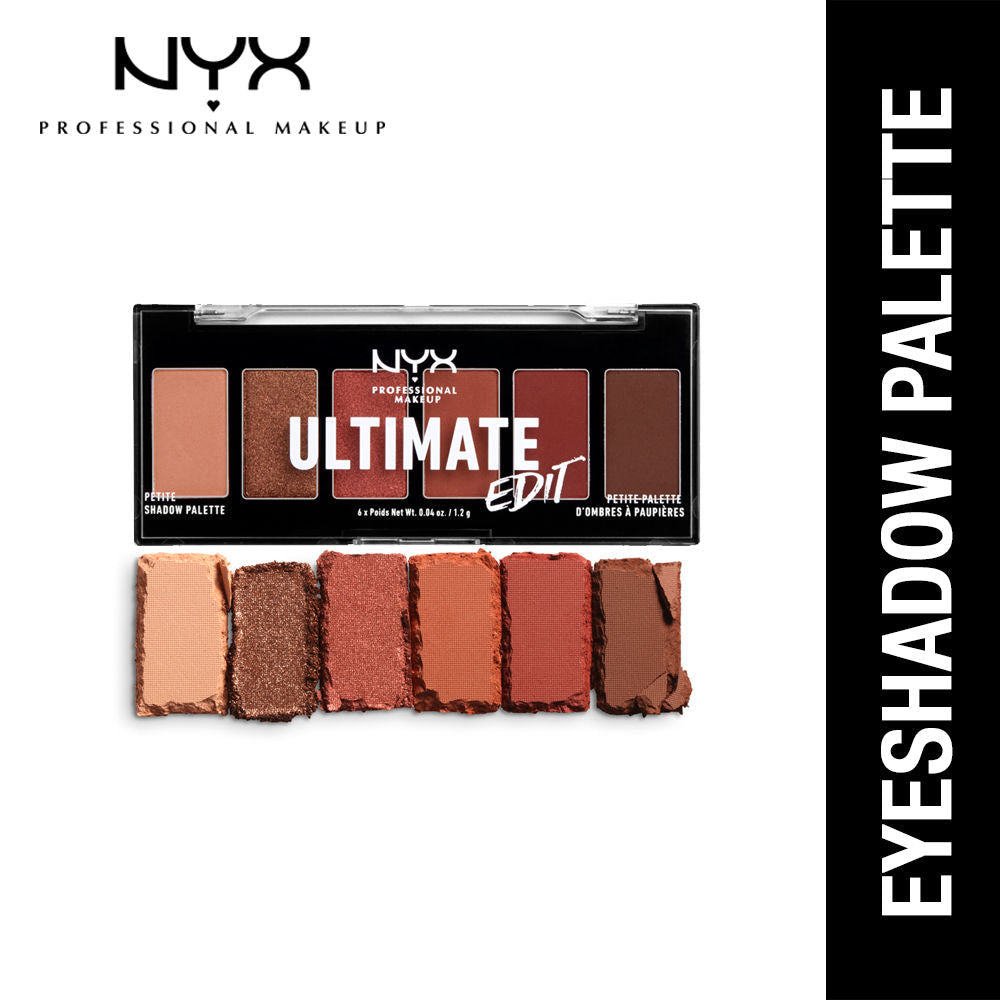NYX Professional Makeup Ultimate Edit Petite 6 Color Shadow Palette Brights