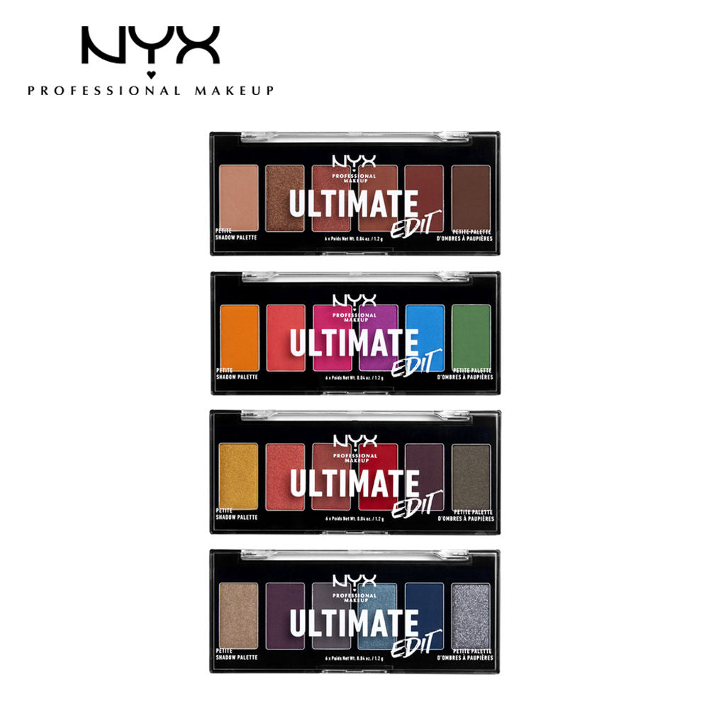 NYX Professional Makeup Ultimate Edit Petite 6 Color Shadow Palette Brights