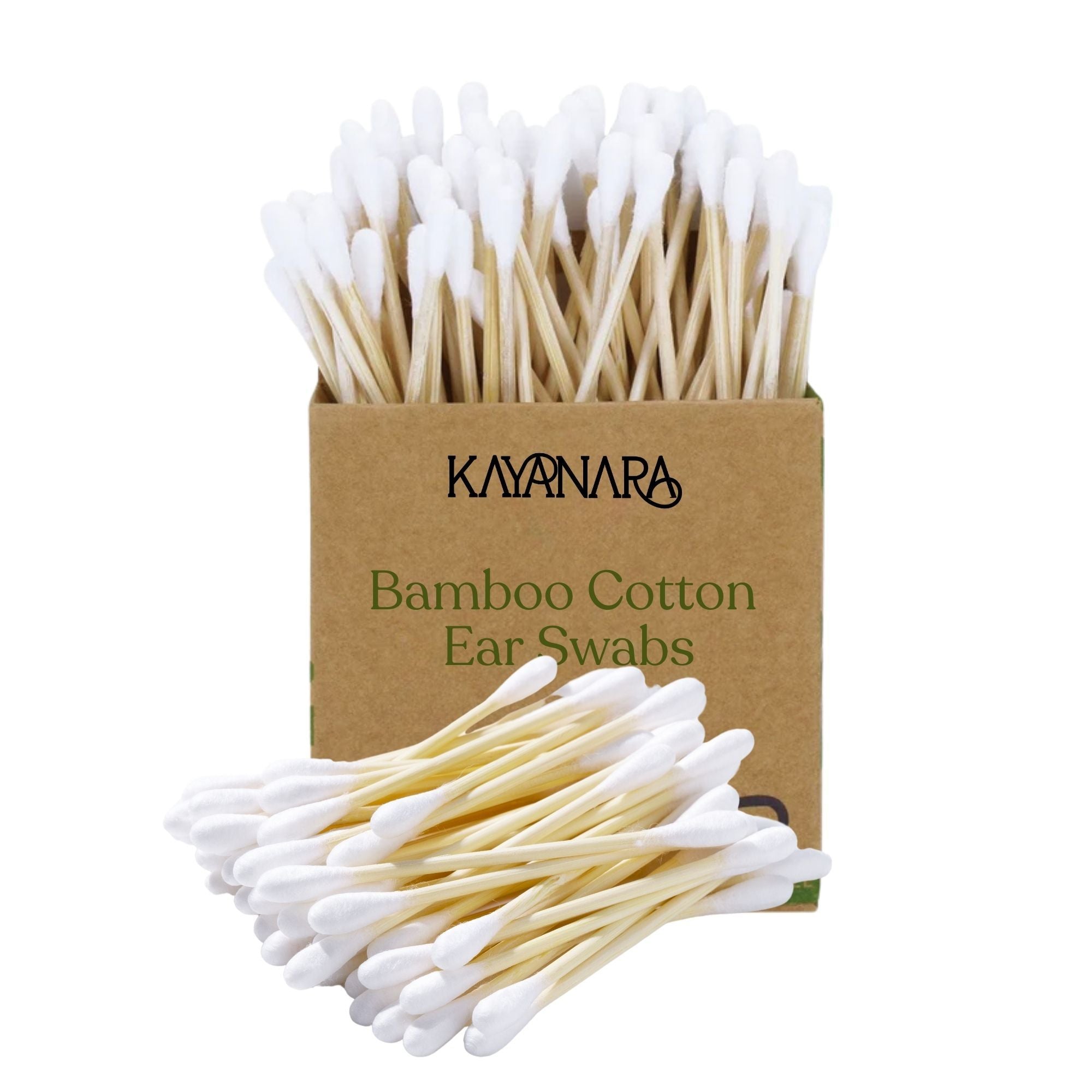Kayanara Natural Bamboo Cotton Ear Swabs