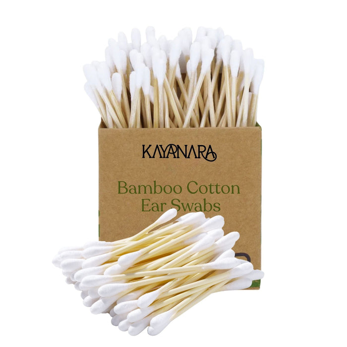Kayanara Natural Bamboo Cotton Ear Swabs