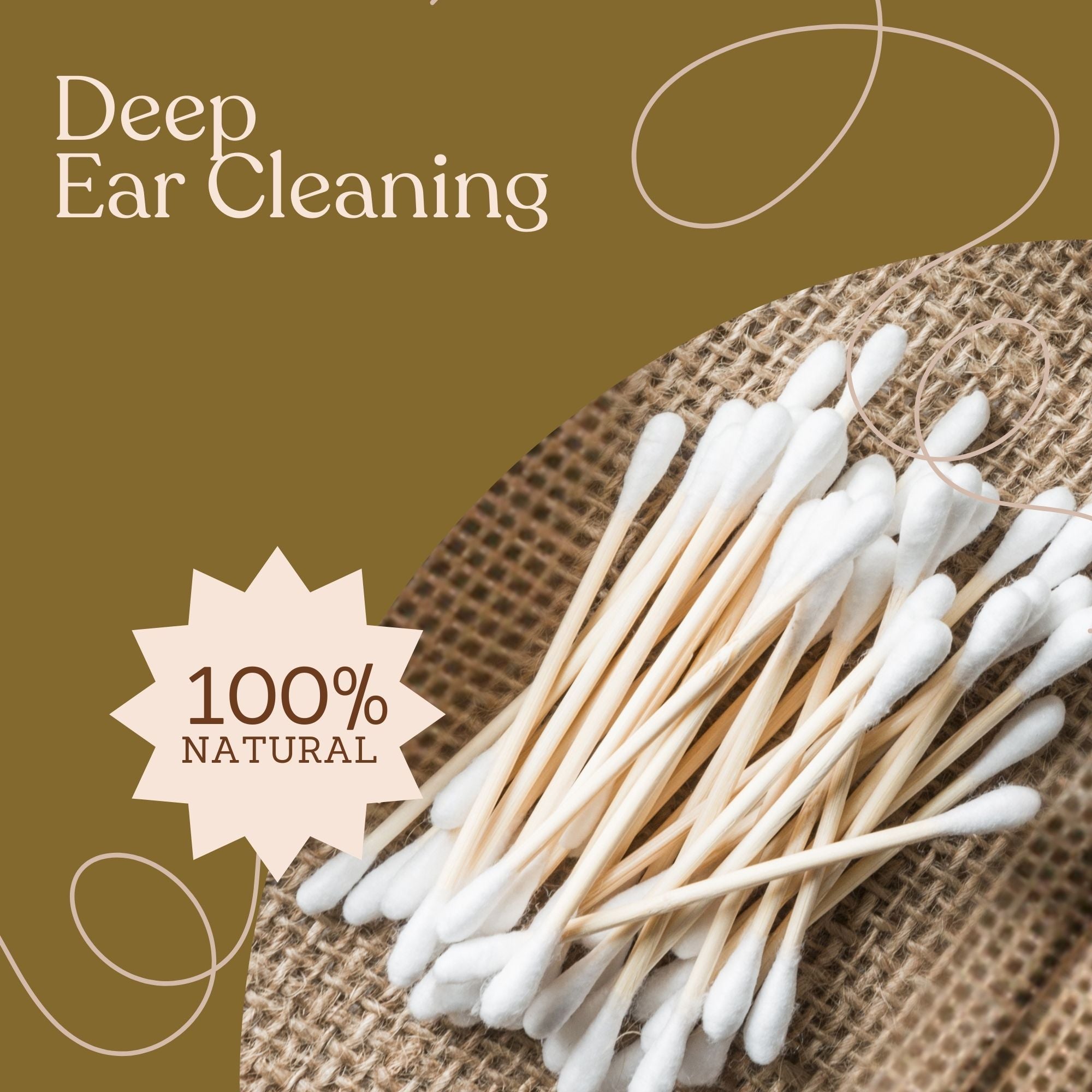 Kayanara Natural Bamboo Cotton Ear Swabs