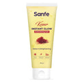 Sanfe Kesar Instant Glow Exfoliating Gel - Visibly removes tan, brighten skin, AHA Exfoliation, 100g