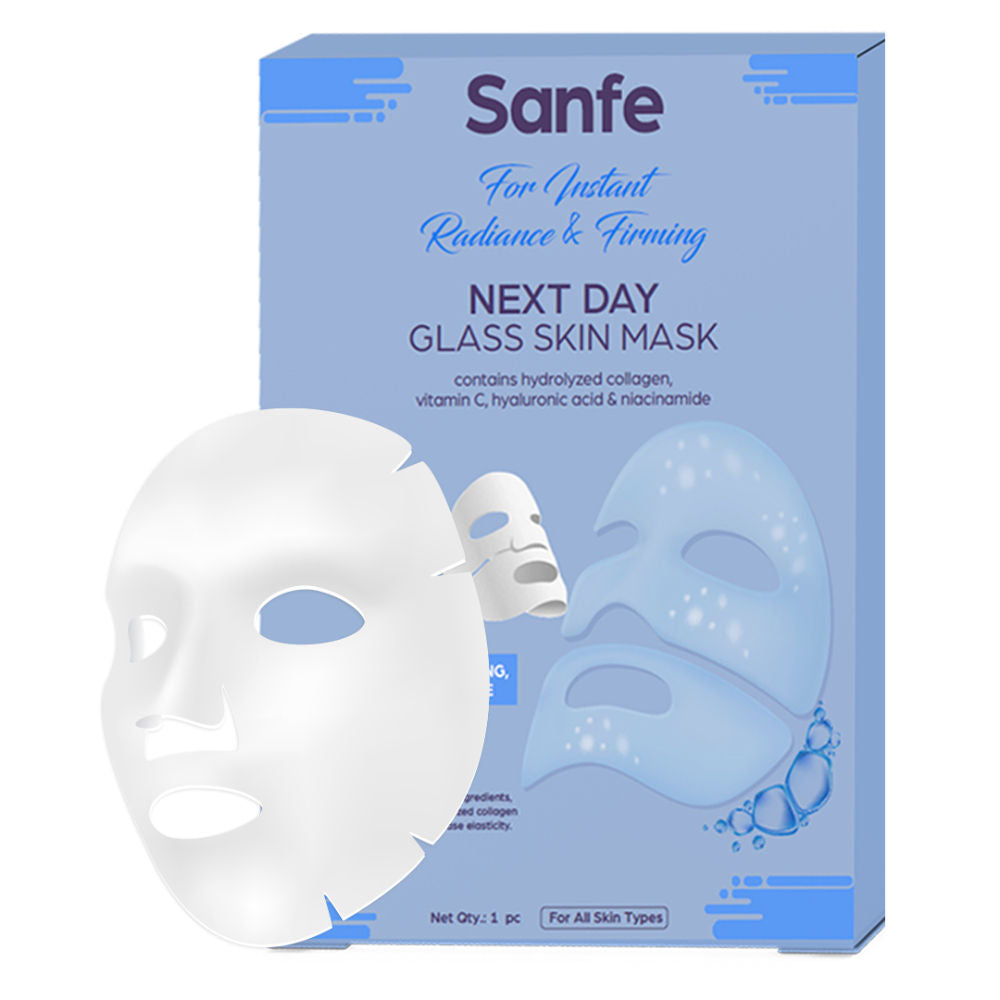 Sanfe Next Day Korean Glass Skin Overnight Mask For Instant Radiance, Firming & Deep Hydration