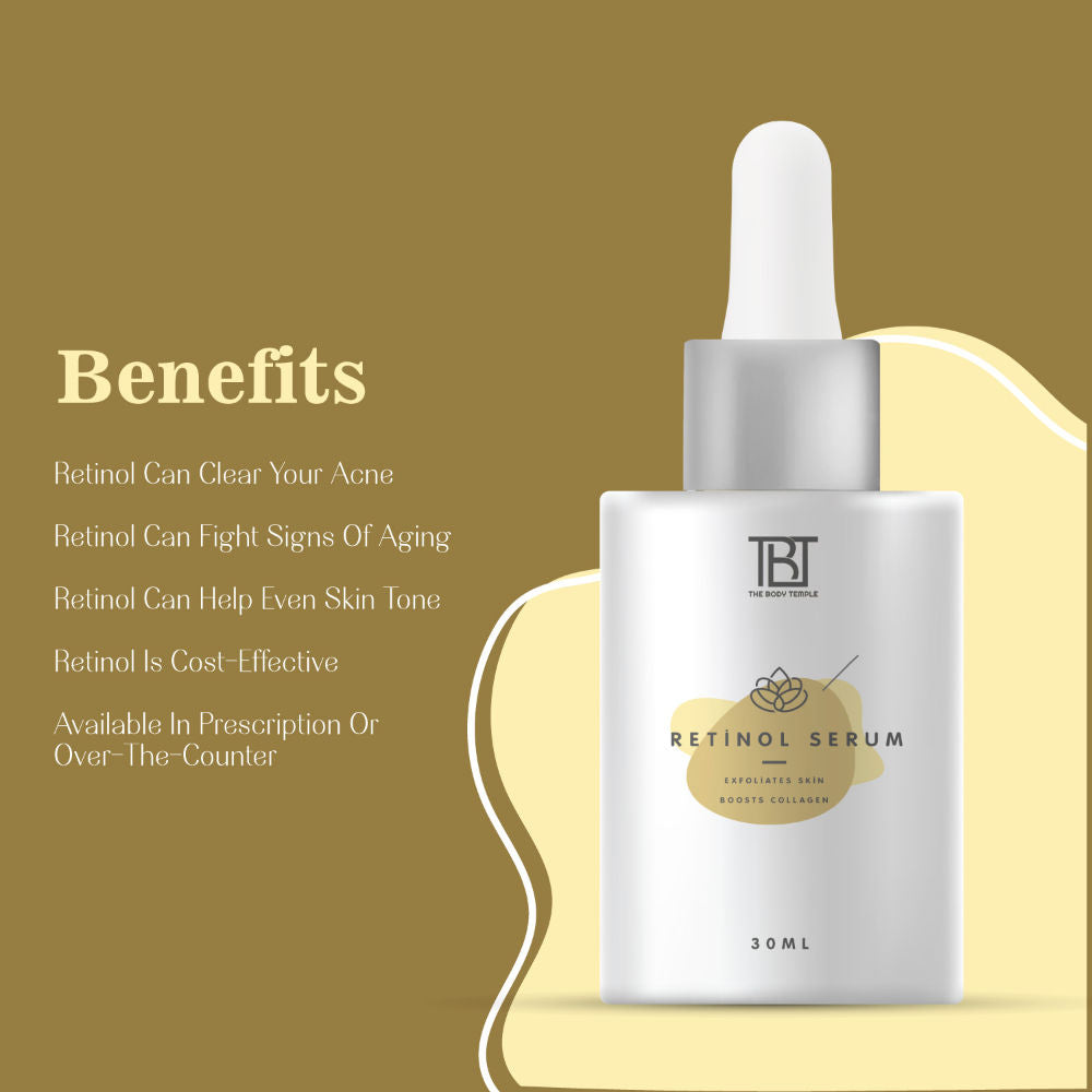 The Body Temple Retinol 0.3% & Lactic Acid 10% (30Ml Each - Pack Of 1)