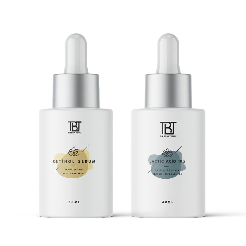 The Body Temple Retinol 0.3% & Lactic Acid 10% (30Ml Each - Pack Of 1)