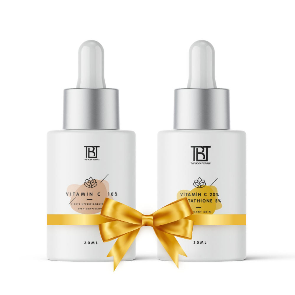 The Body Temple Vitamin C 10% & 20% Vitamin C + L-Glutathione 5% (30Ml Each - Pack Of 1)