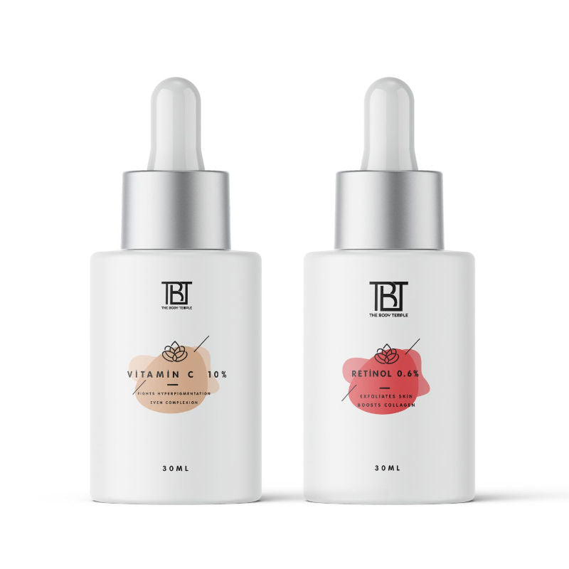 The Body Temple Vitamin C 10% & Retinol 0.6% (30Ml Each - Pack Of 1)