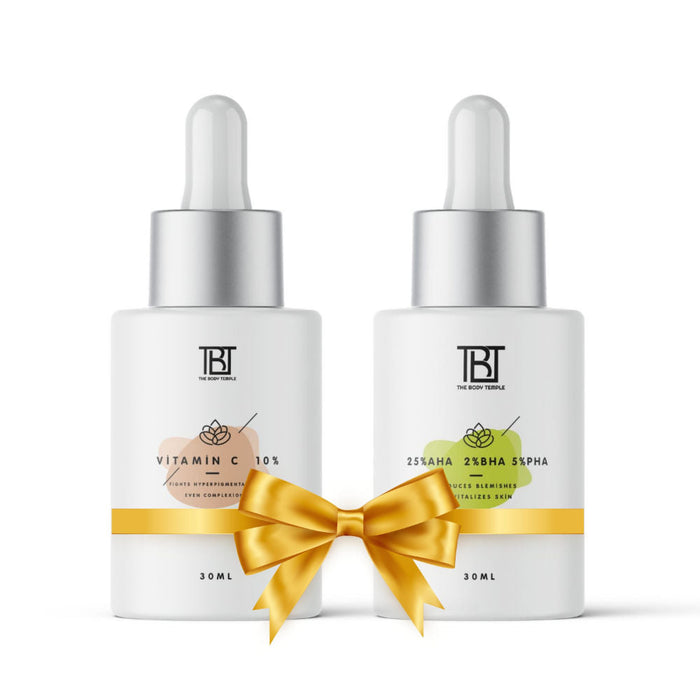 The Body Temple Vitamin C 10% & AHA 25% + BHA 2% + PHA 5% (30Ml Each - Pack Of 1)