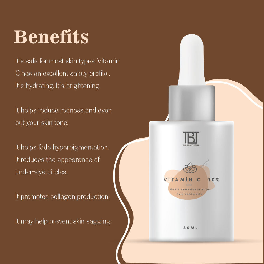 The Body Temple Vitamin C 10% & AHA 25% + BHA 2% + PHA 5% (30Ml Each - Pack Of 1)