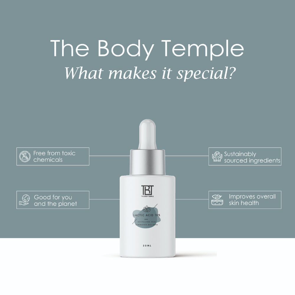 The Body Temple Vitamin C 20% + L-Glutathione 5% & Lactic Acid 10% (30Ml Each - Pack Of 1)
