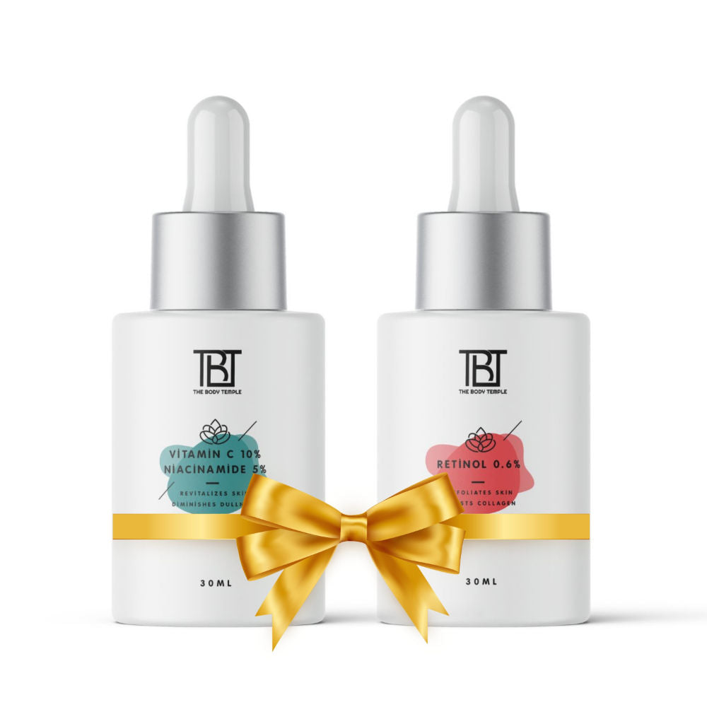 The Body Temple Vitamin C 10% & Niacinamide 5% + Retinol 0.6% (30Ml Each - Pack Of 1)