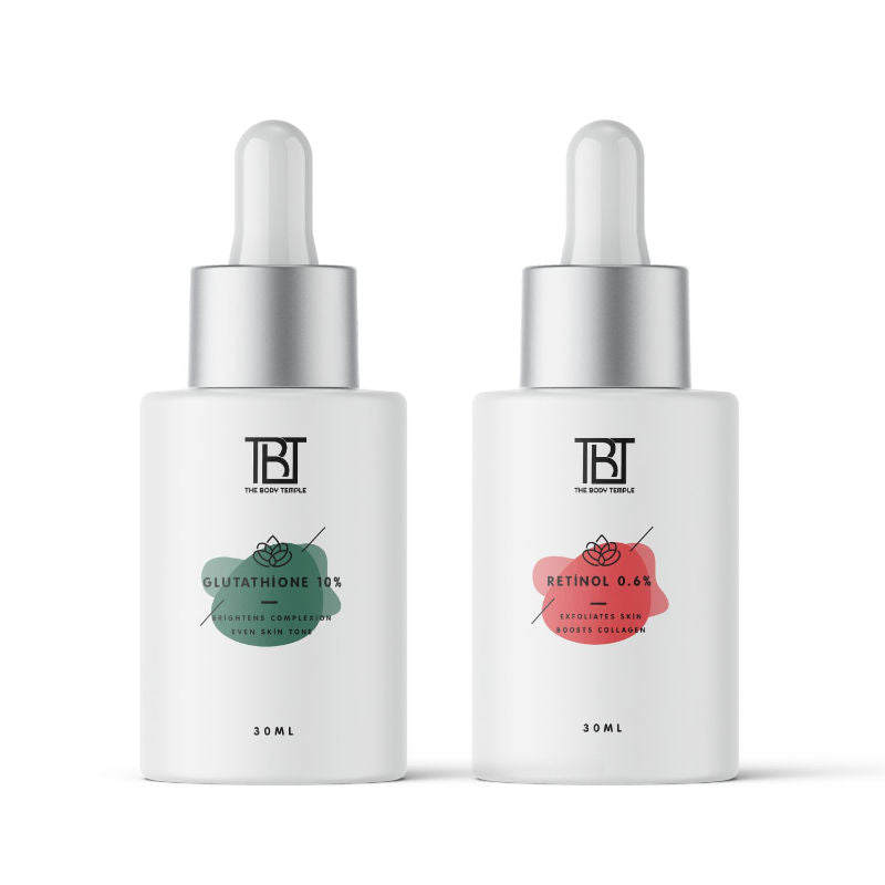 The Body Temple Glutathione 10% & Retinol 0.6% (30Ml Each - Pack Of 1)