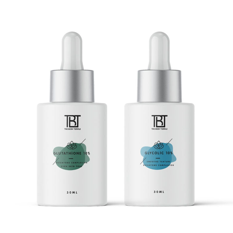 The Body Temple Glutathione 10% & Glycolic Acid 10% (30Ml Each - Pack Of 1)