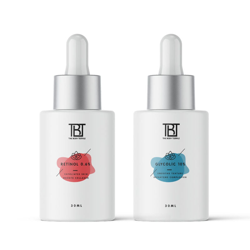 The Body Temple Retinol 0.6% & Glycolic Acid 10% (30Ml Each - Pack Of 1)