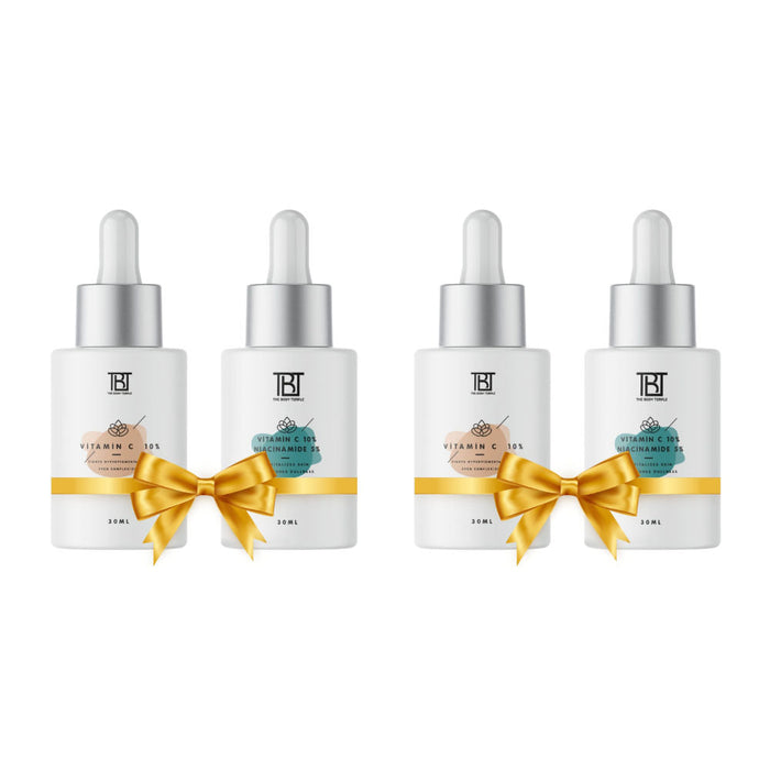 The Body Temple Vitamin C 10% & Vitamin C 10% + Niacinamide 5% (30Ml Each - Pack Of 1)